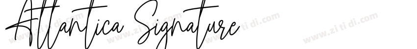 Atlantica Signature字体转换